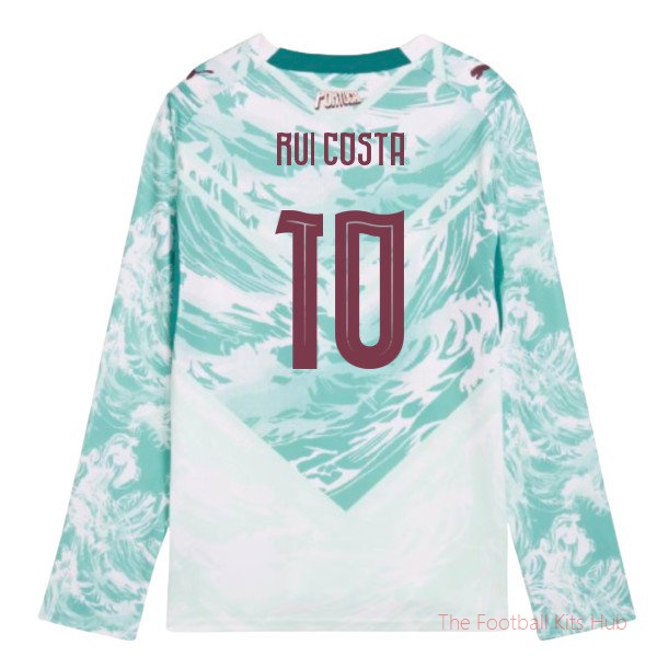 2026-2027 Portugal Long Sleeve Away Shirt (Kids) (Rui Costa 10)