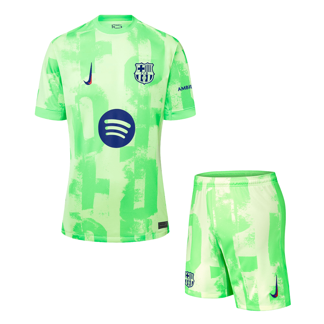 Barcelona Third Away Soccer Jersey Kit(Jersey+Shorts) 2024/25 - (Spoti