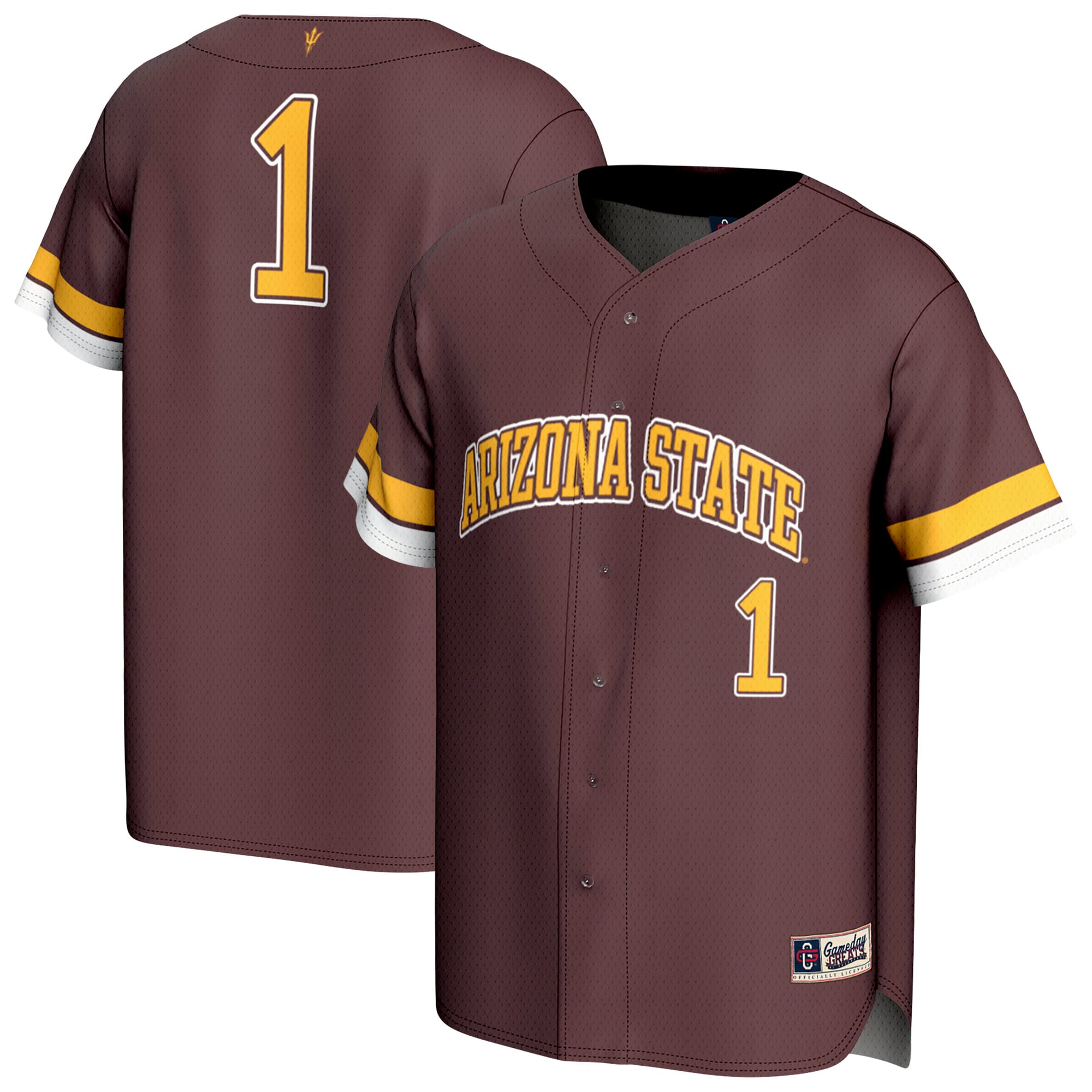 Arizona State Sun Devils GameDay Greats Youth Lightweight Collegiate Baseball Fashion Jersey - Maroon