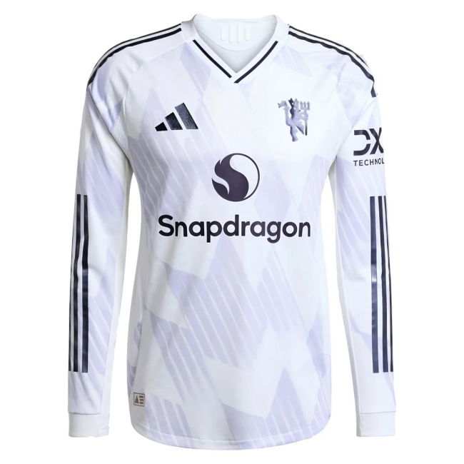 2025-2026 Man Utd Authentic Long Sleeve Away Jersey (Dalot 2)