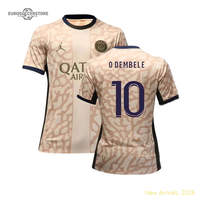 Best-Selling Professional-Grade 2023-2024 Psg 4Th Shirt (O Dembele 10)