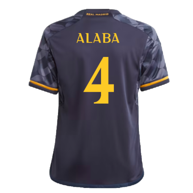 2023-2024 Real Madrid Away Jersey (kids) (alaba 4) - Affordable