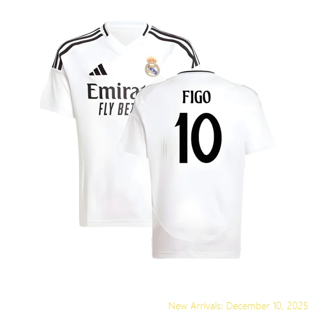 2024-2025 Real Madrid Home Shirt - Performance Soccer (Figo 10) -...
