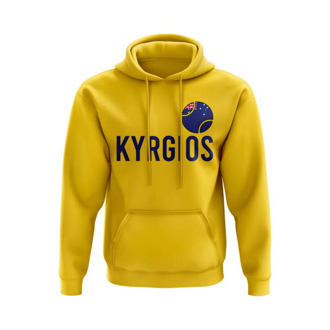 Authentic Nick Kyrgios Australia Name Hoody (Yellow) Team