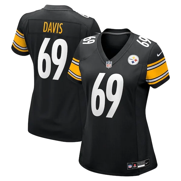 High-Quality PIT Steelers Game Jersey - Black | NFL Fan Apparel