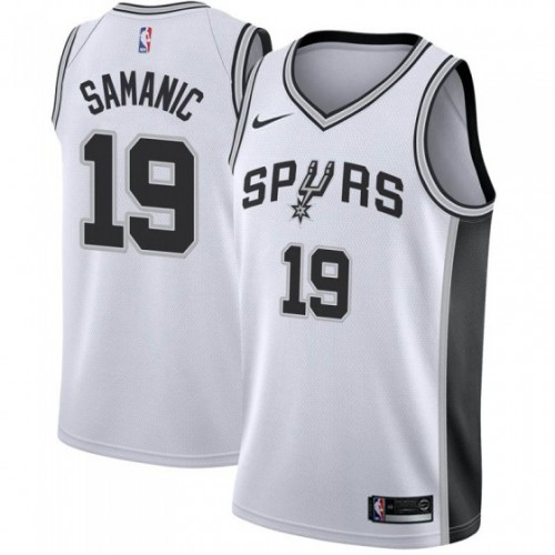 White Nike A. Spurs #19 NBA Jersey Premium Quality Game Day Wear