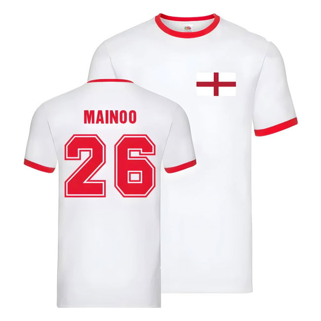 Official England Ringer T-Shirt Football Team Replica Quality