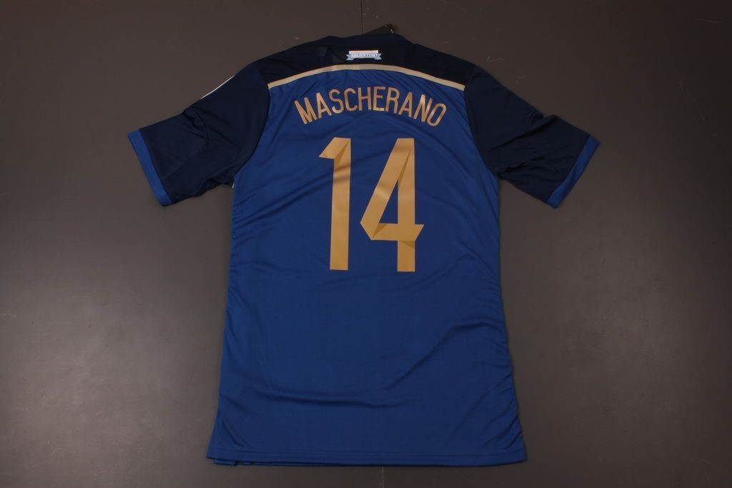 Premium Durable Argentina 1415 Away Soccer Shirt 14 MASCHERANO