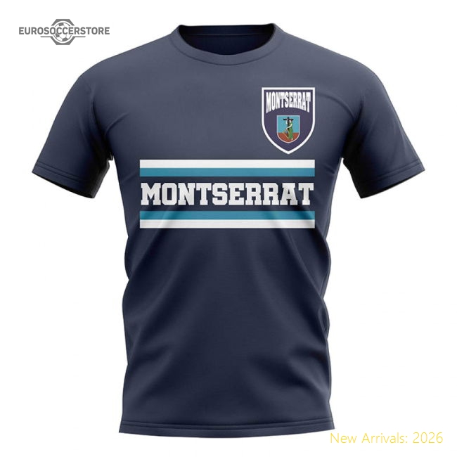 Montserrat Core Football Country T-shirt (navy) - Reasonable Price