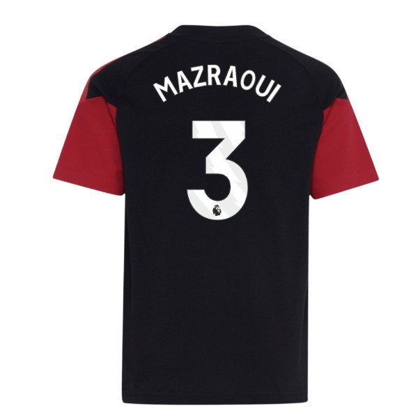 [DDJ] 2026-2027 Man Utd Tiro Training Tee (Black) - Kids (Mazraoui 3)