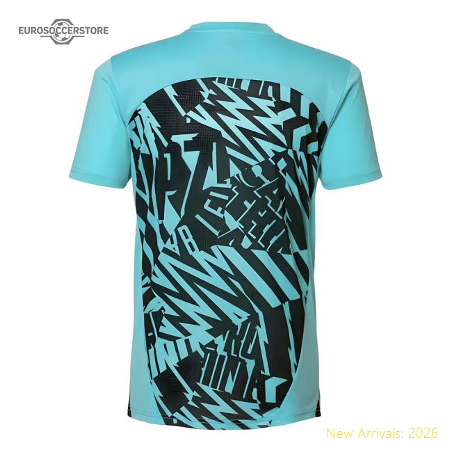 Popular 2024-2025 Red Bull Leipzig Pre-Match Ss Shirt (Aqua)
