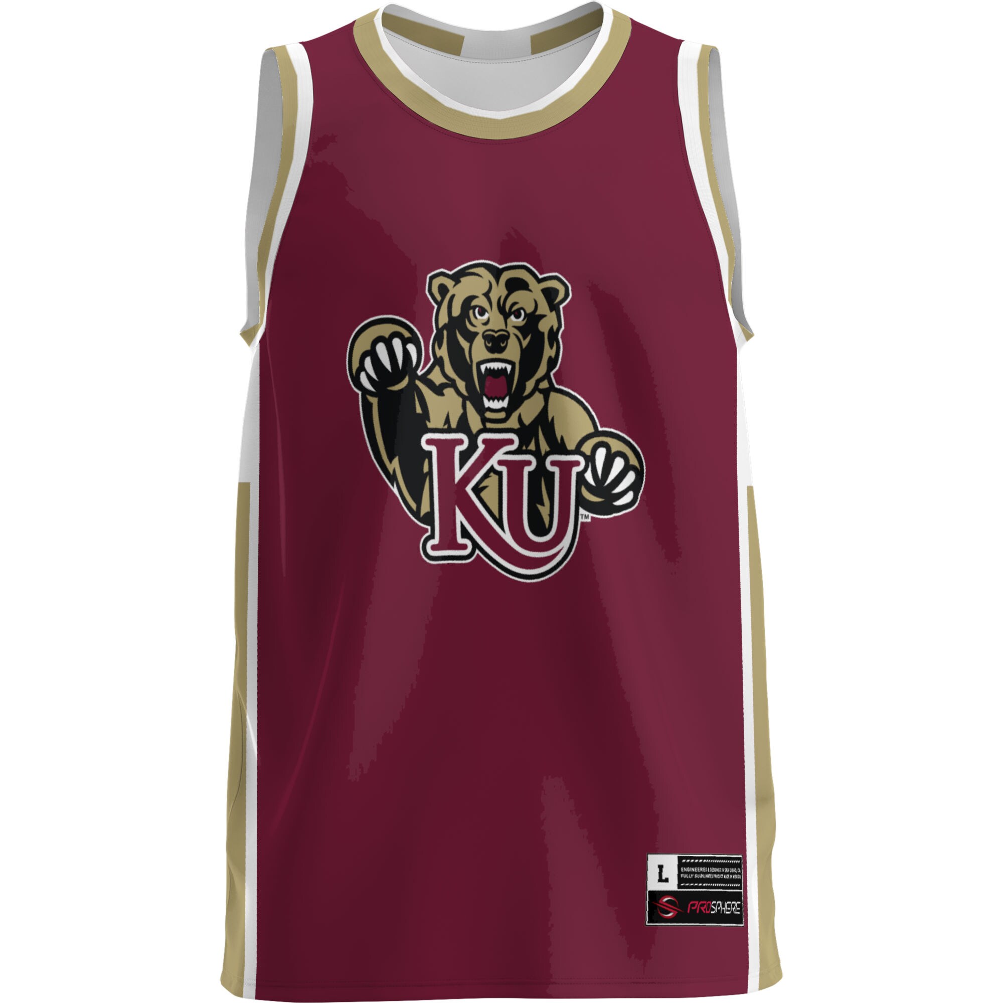 [DDG] Kutztown Golden Bears GameDay Greats Lightweight Basketball Jersey - Maroon