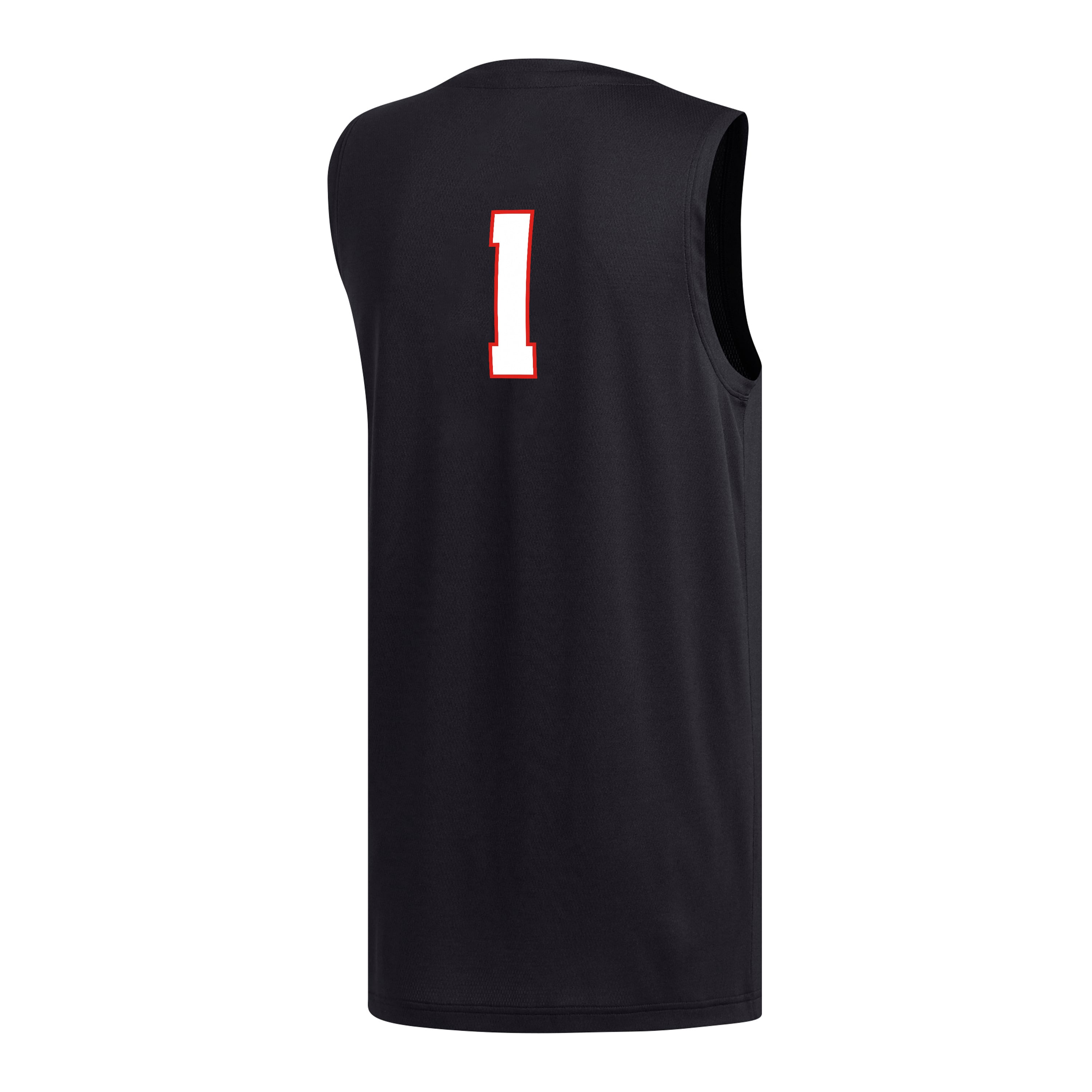 #1 Texas Tech Red Raiders adidas Replica Basketball Jersey - Black