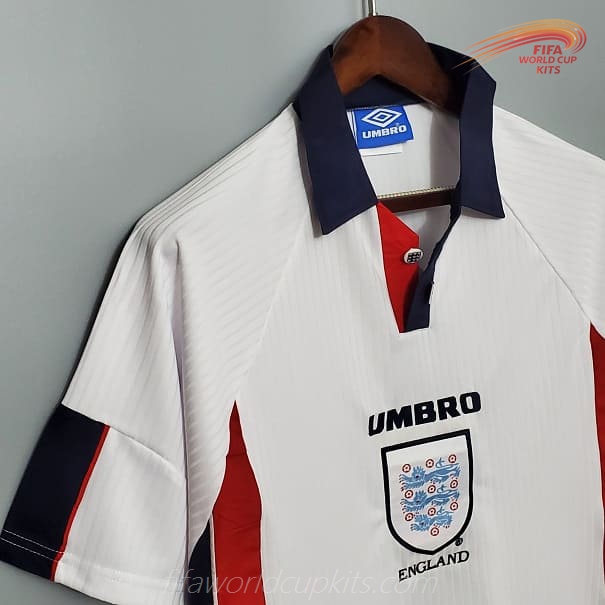 year 1998 FIFA World Cup England Home Soccer Kit