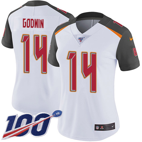 Premium NFL Tampa Bay Buccaneers #14 Chris Godwin White Limited Jersey