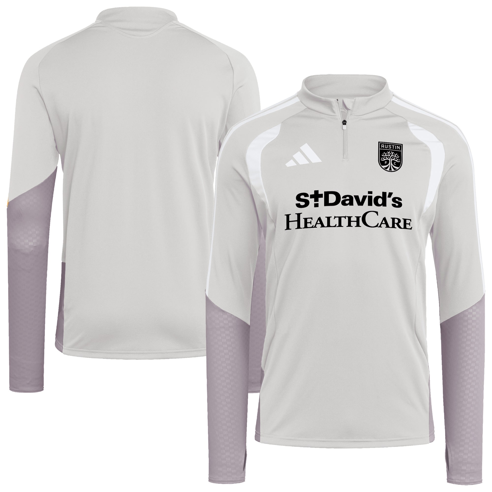 [SD] Austin FC 2026 Tiro Competition Quarter-Zip Training Jersey Top - Silver