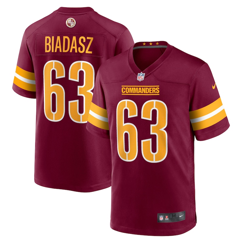 None Tyler Biadasz WAS Commanders Stylish Durable Jersey Game Day Wear