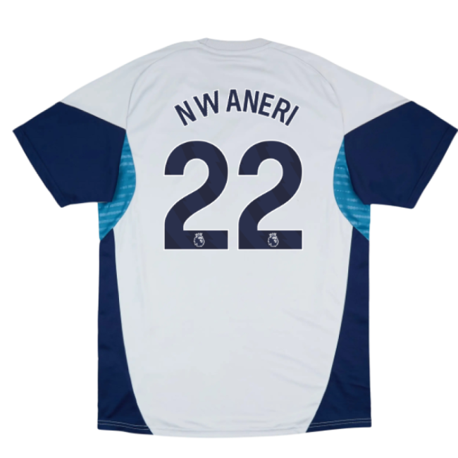 retro 2025-2026 Arsenal Training Shirt (Grey Two) (Nwaneri 22)