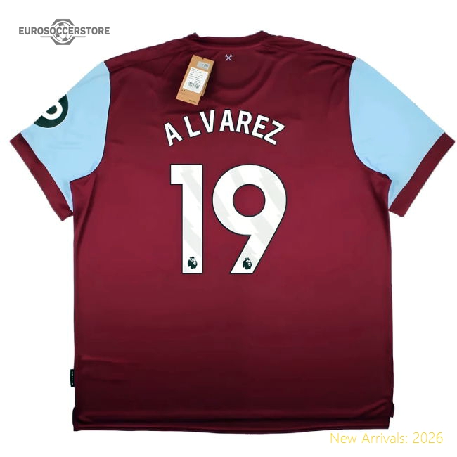 2023-2024 West Ham United Home Shirt (alvarez 19) - Excellent Value
