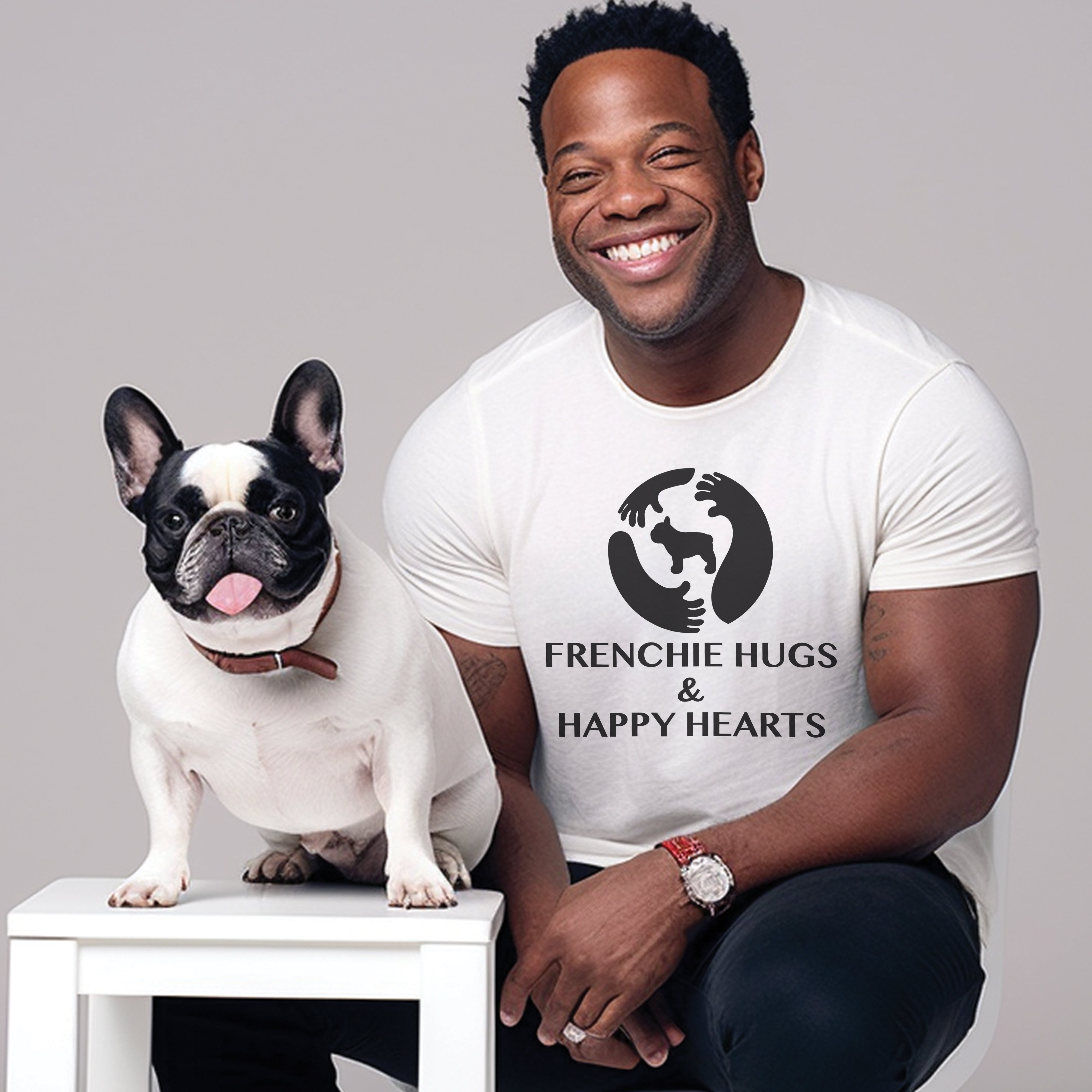 French Bulldog Frenchie Hugs Unisex T Shirt Practical Pet Supply