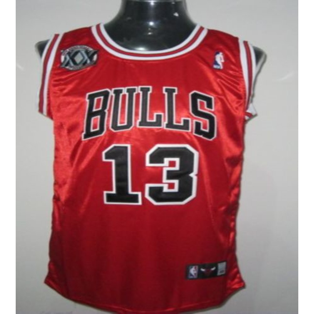 Authentic 13 Red Jersey - Basketball Fan Gear