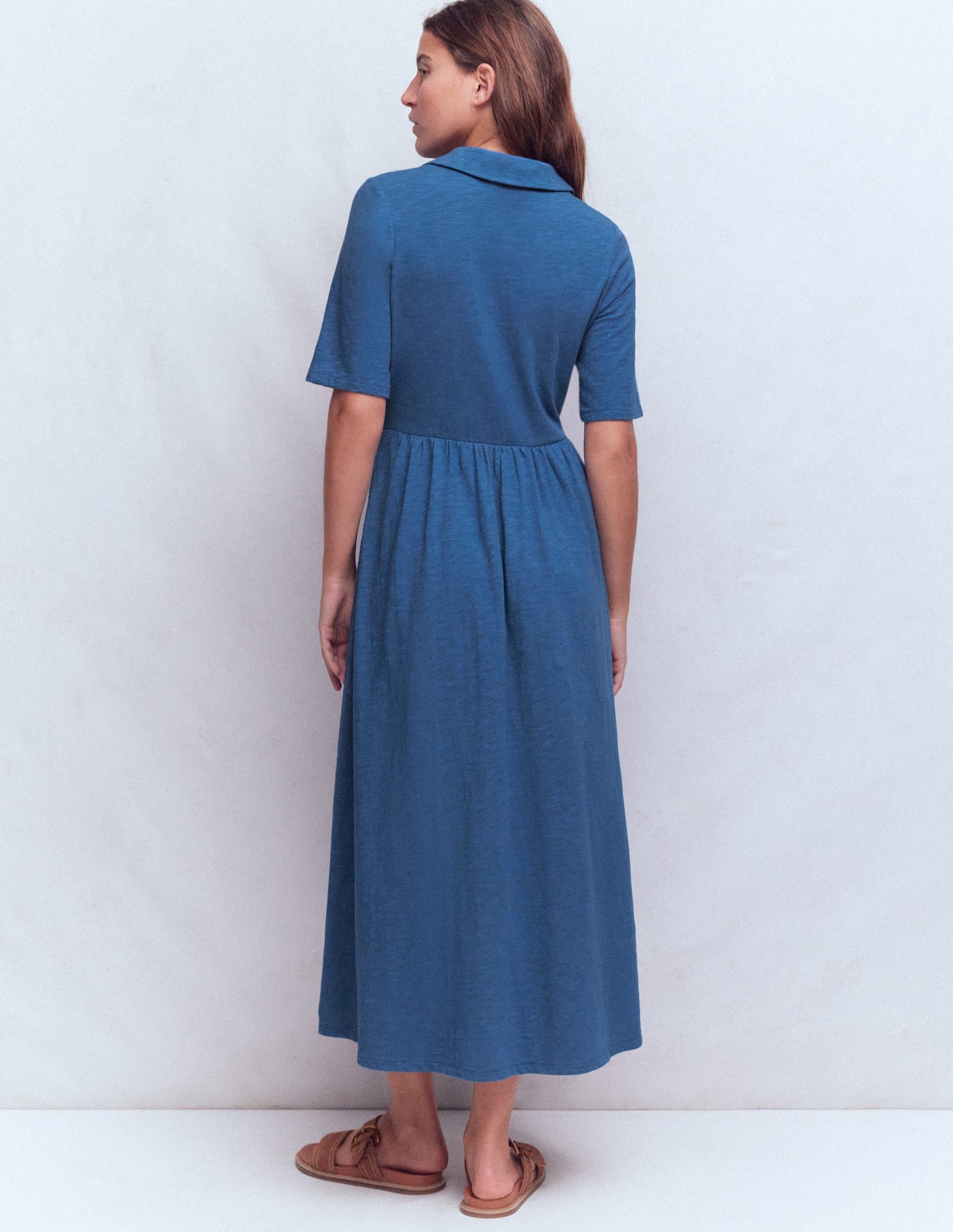 Aria Collared Jersey Dress