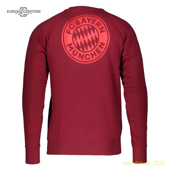Exceptional 2021-2022 Bayern Munich Graphic Crew Sweat (red)