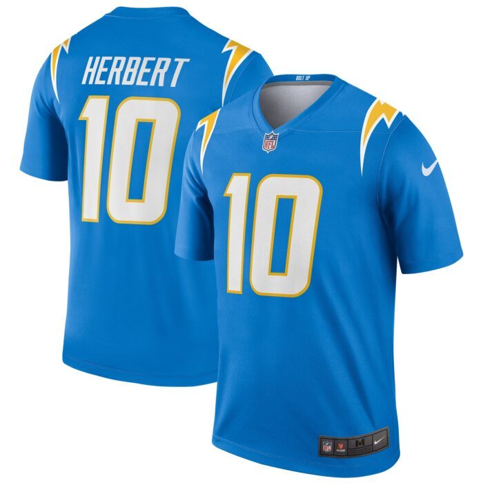 Men's Los Angeles Chargers Justin Herbert Nike Powder Blue...