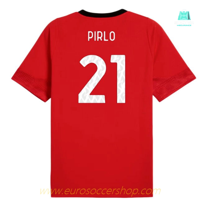2025-2026 AC Milan Training Jersey (Red) (Pirlo 21)