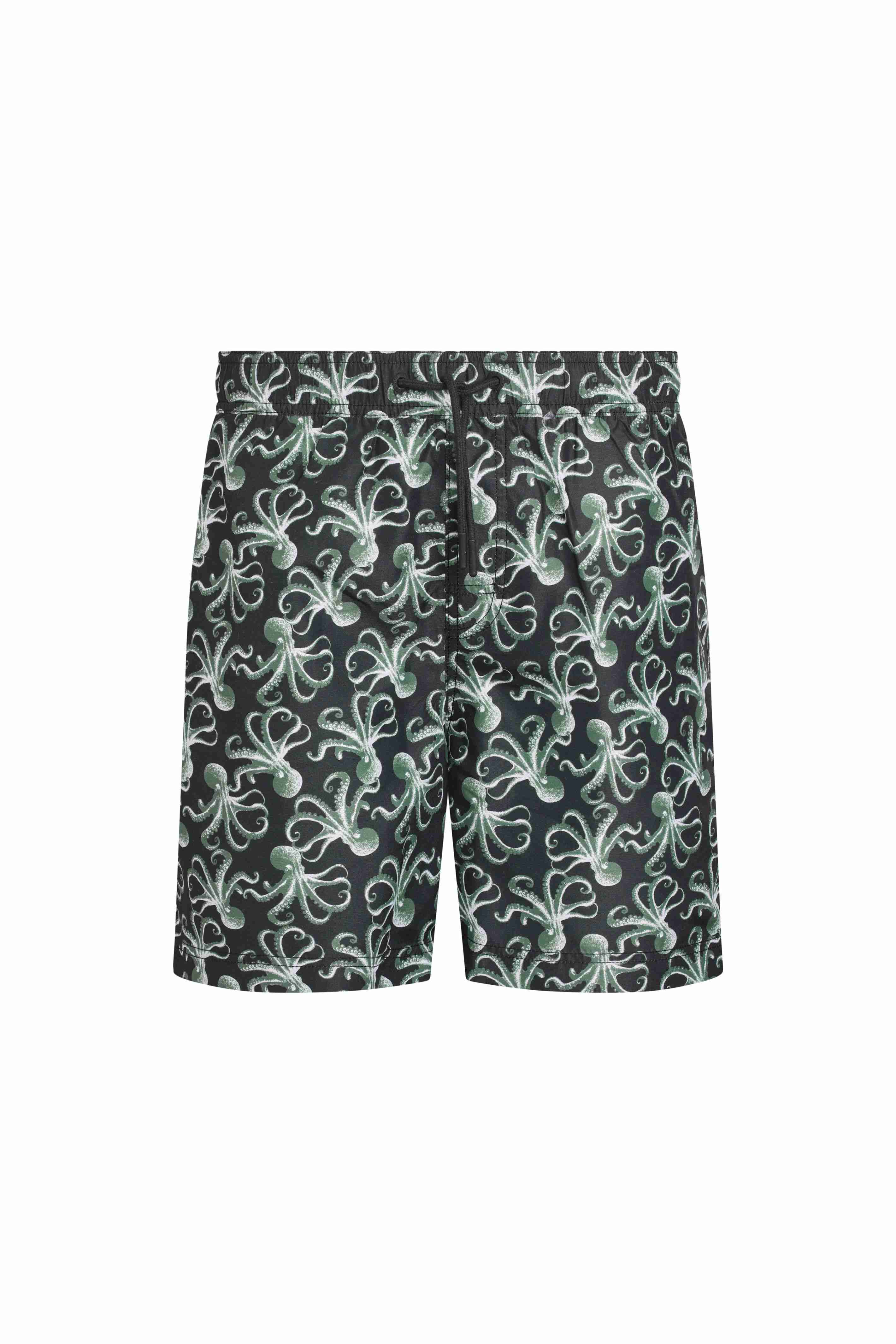 Orcha Printed Swim Shorts Washed Black