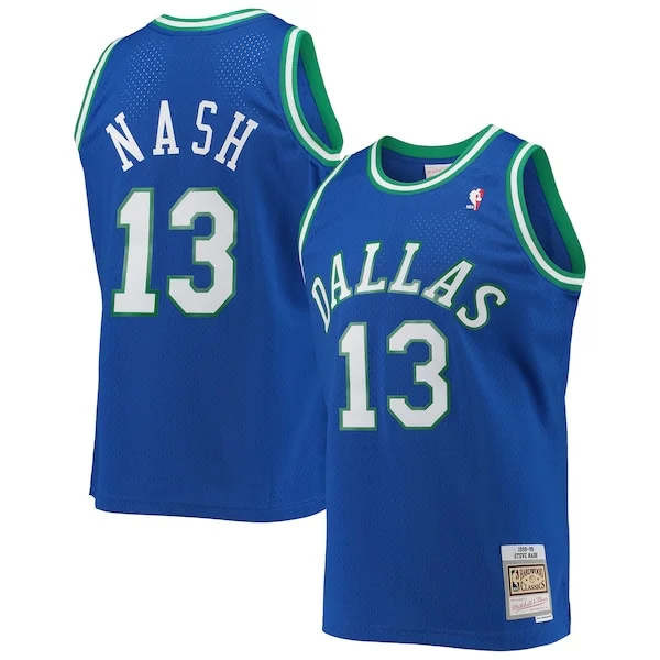 Steve Nash DAL Swingman Jersey - vintage premium - Blue basketball