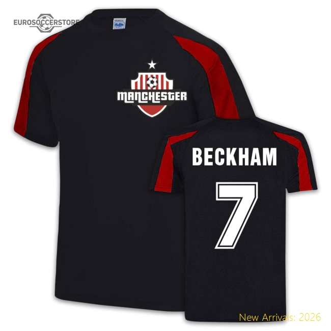 Beckham Manchester United Sport Training Jersey (Black)