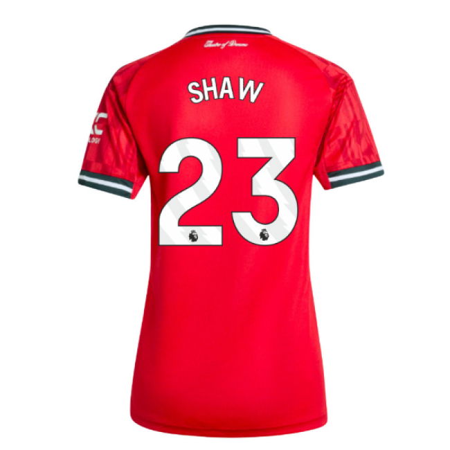 Man Utd 2025-20 Home Football Shirt with Shaw Printing M Women S