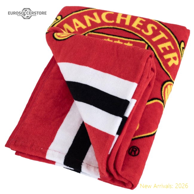 Manchester United Fc Core Stripe Towel - Fantastic Value