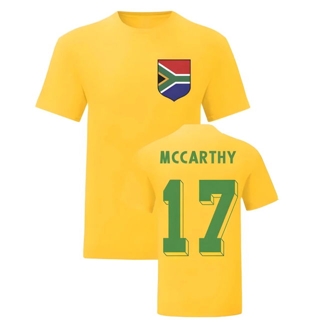 Premium-Quality Benni Mccarthy South Africa National Hero Tee (Yellow)