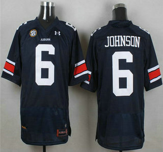 Men's None Jeremy Johnson #6 replica Blue 2024 authentic Jersey