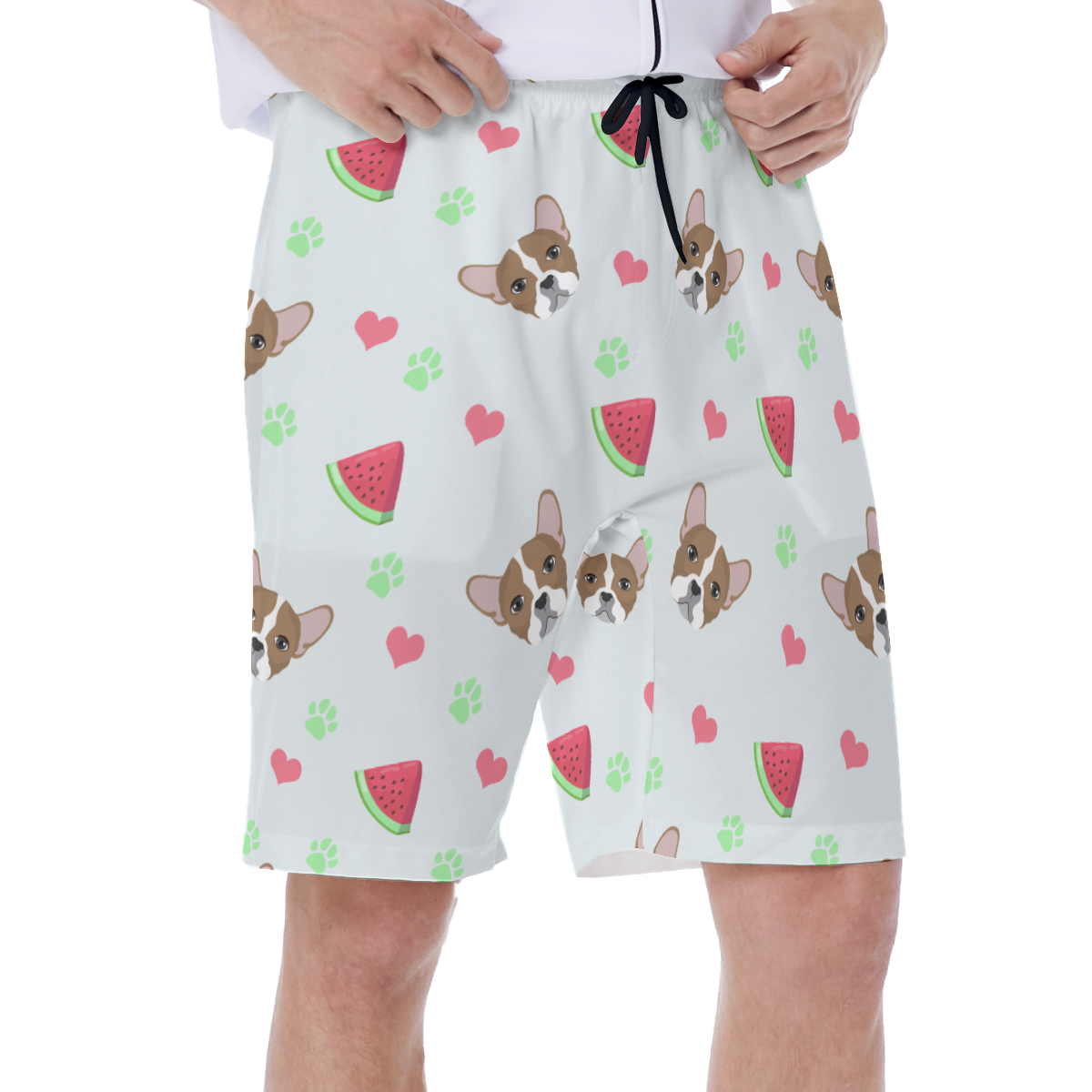 French Bulldog Lover Ozzy Men's Beach Shorts Perfect Gift Idea