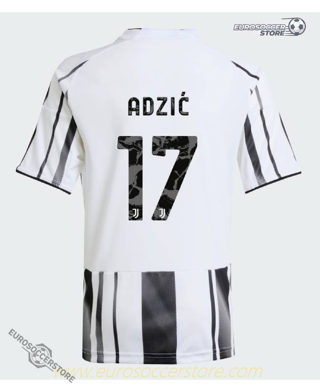 Juventus Home Jersey 25-26 with ADZIĆ 17 and Jeep Sponsor