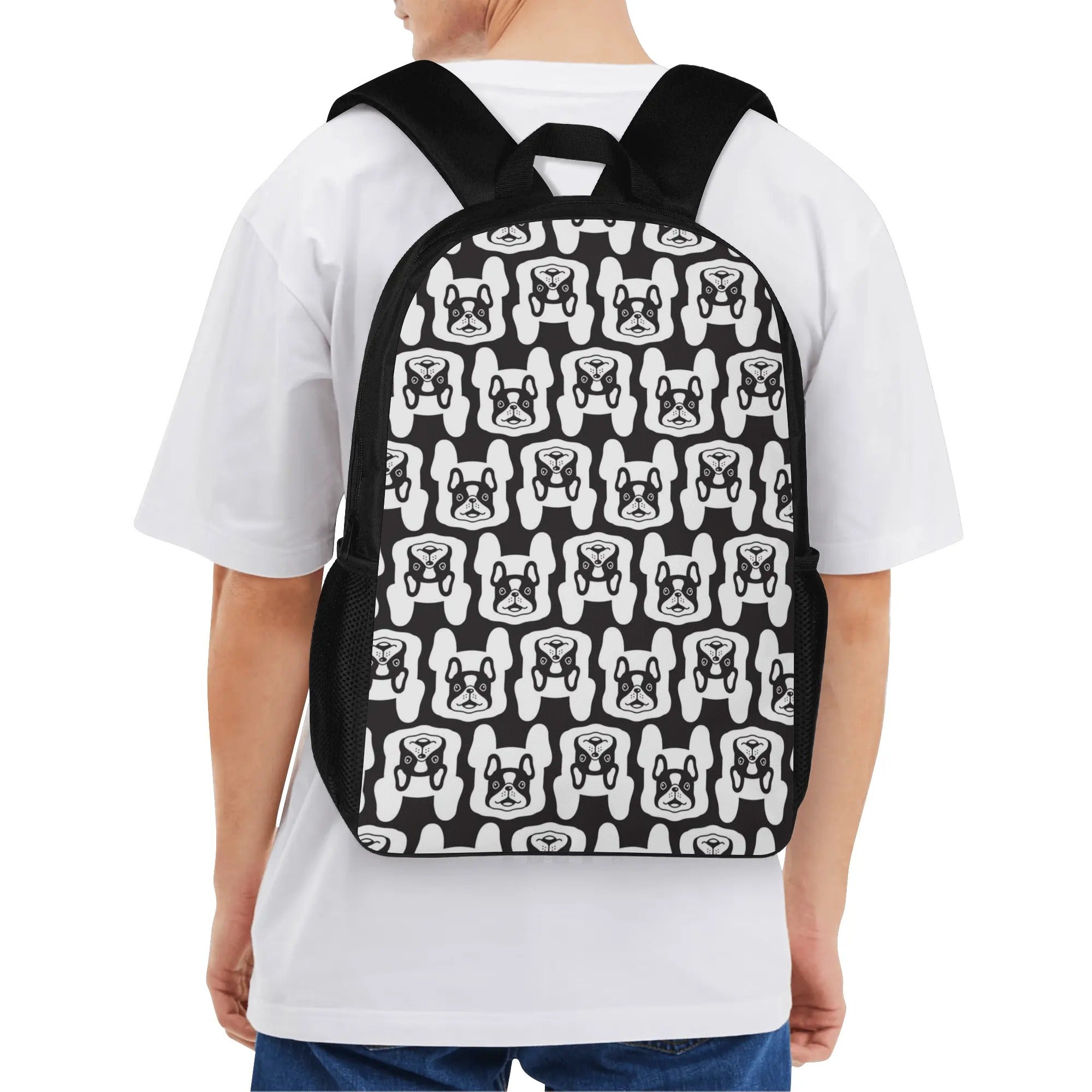 French Bulldog Rosie 17 Inch Backpack Cute Frenchie Essential