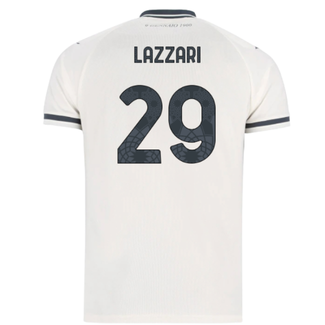2025-2026 Lazio Away Shirt (Kids) (Lazzari 29) Reinforced Seams