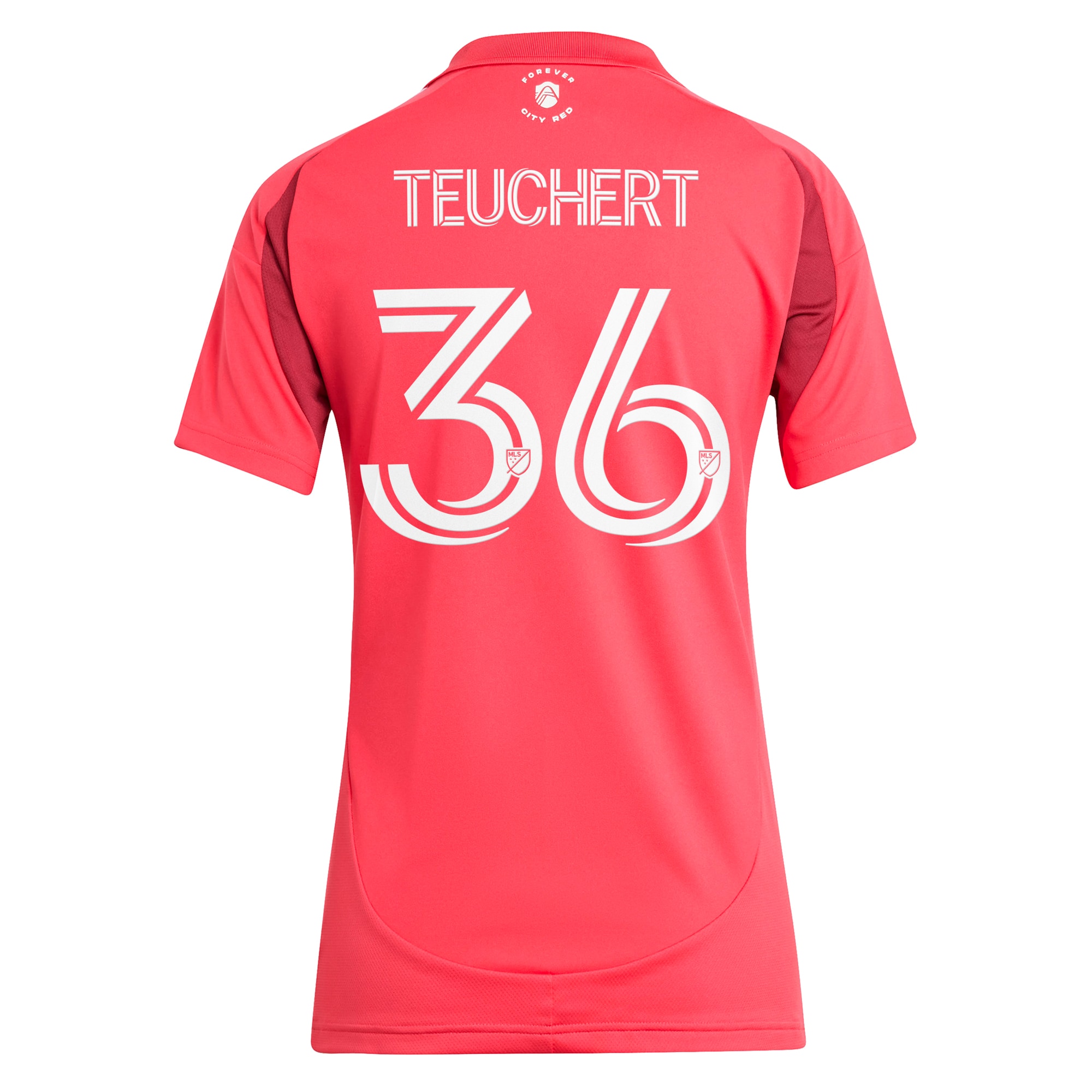 [JED] Cedric Teuchert St. Louis City SC Women's 2025 Forever CITY Red Replica Player Jersey - Pink