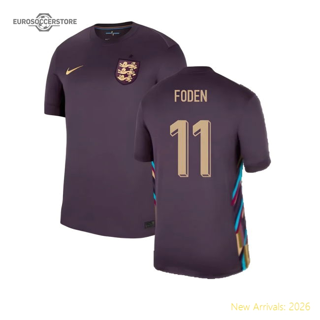 England 2024-2025 Authentic Away Jersey (eng) Contemporary