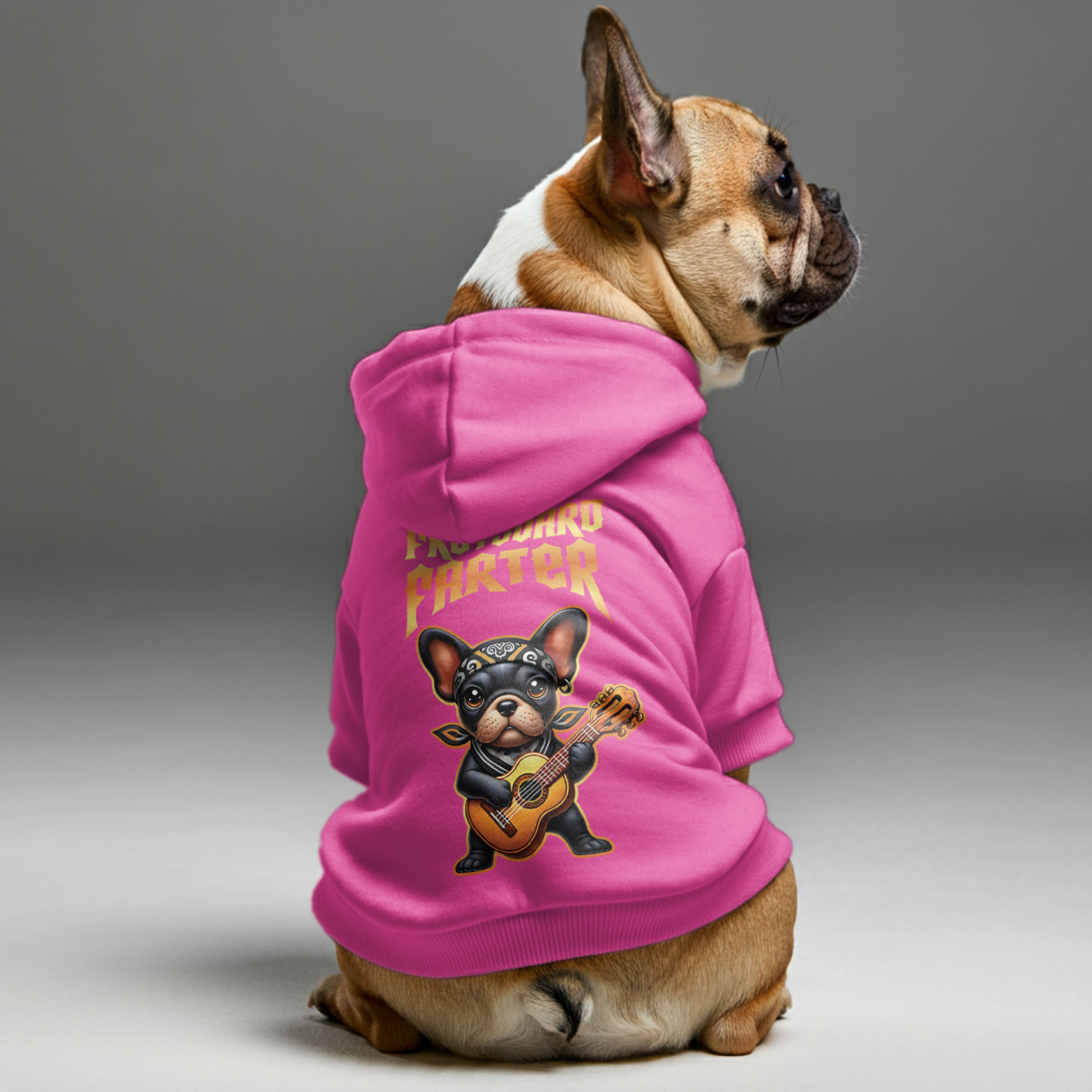 Fretboard Farter - Comfy Personalized French Bulldog Hoodies With Funny Quotes – Stylish, Cozy, And Premium 100% Cotton Frenchie Themed Wear