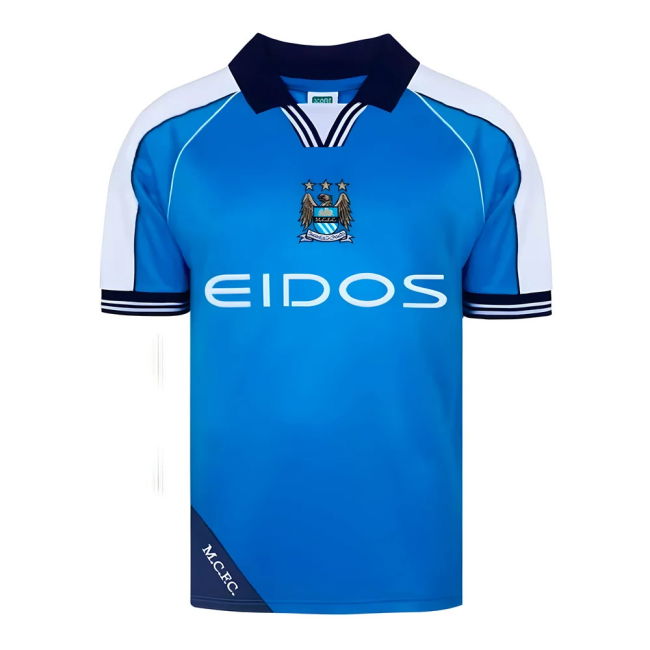 2000 Man City Soccer Jerseys authentic Home Shirt - Adults