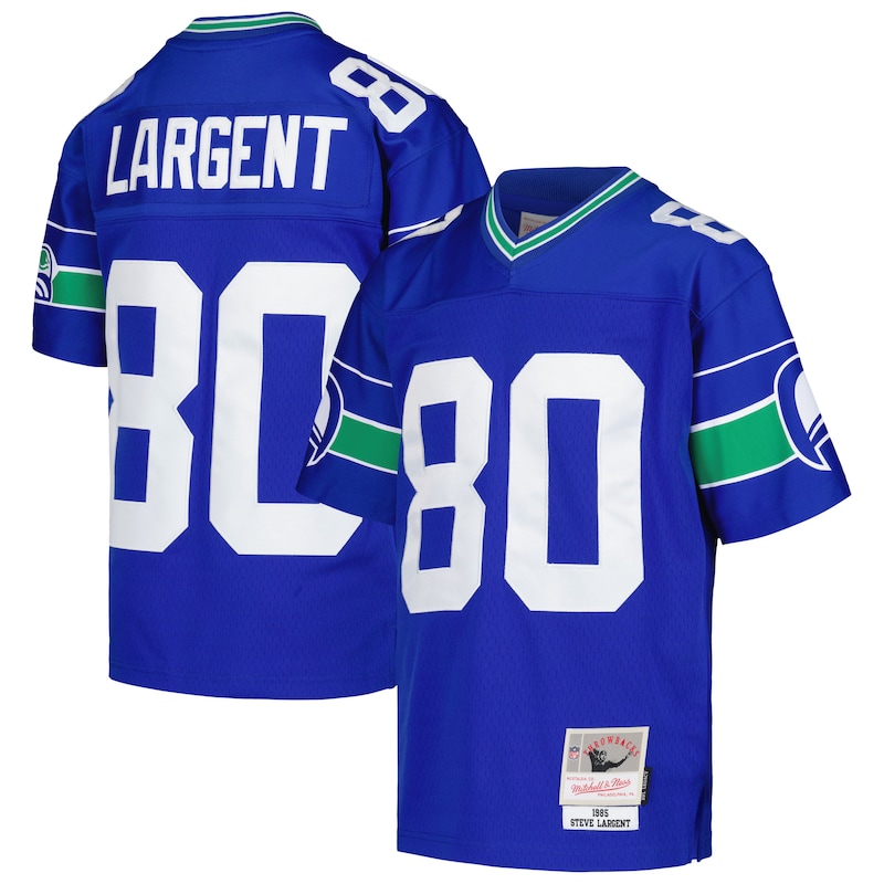 None Steve Largent Seattle Seahawks Powerhouse Team Game Jersey