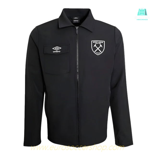 2024-2025 West Ham Presentation Jacket (Black) - Kids