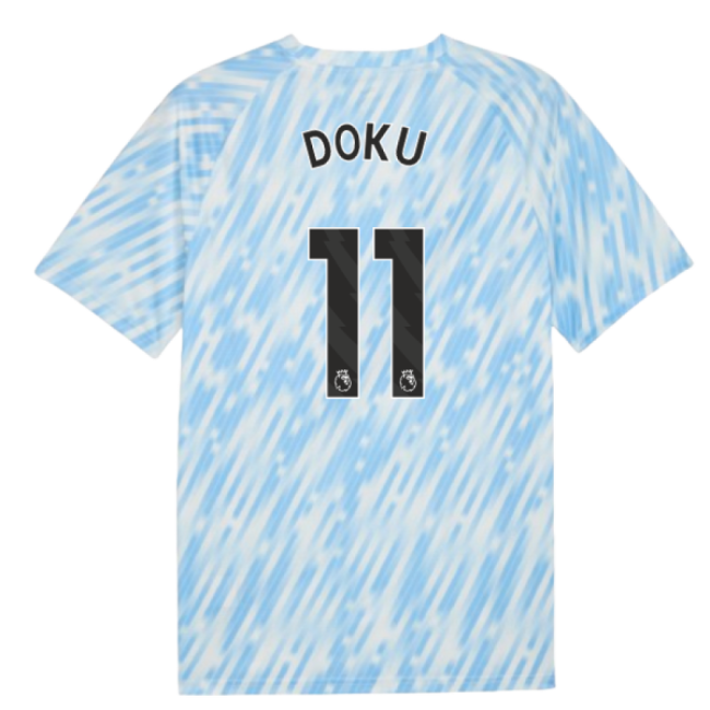 2025-20 Man City Official Home Soccer Jersey Doku #11 L M S