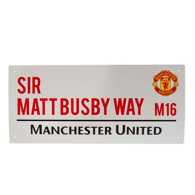 Adult Manchester United FC Sir Matt Busby Way Street Sign