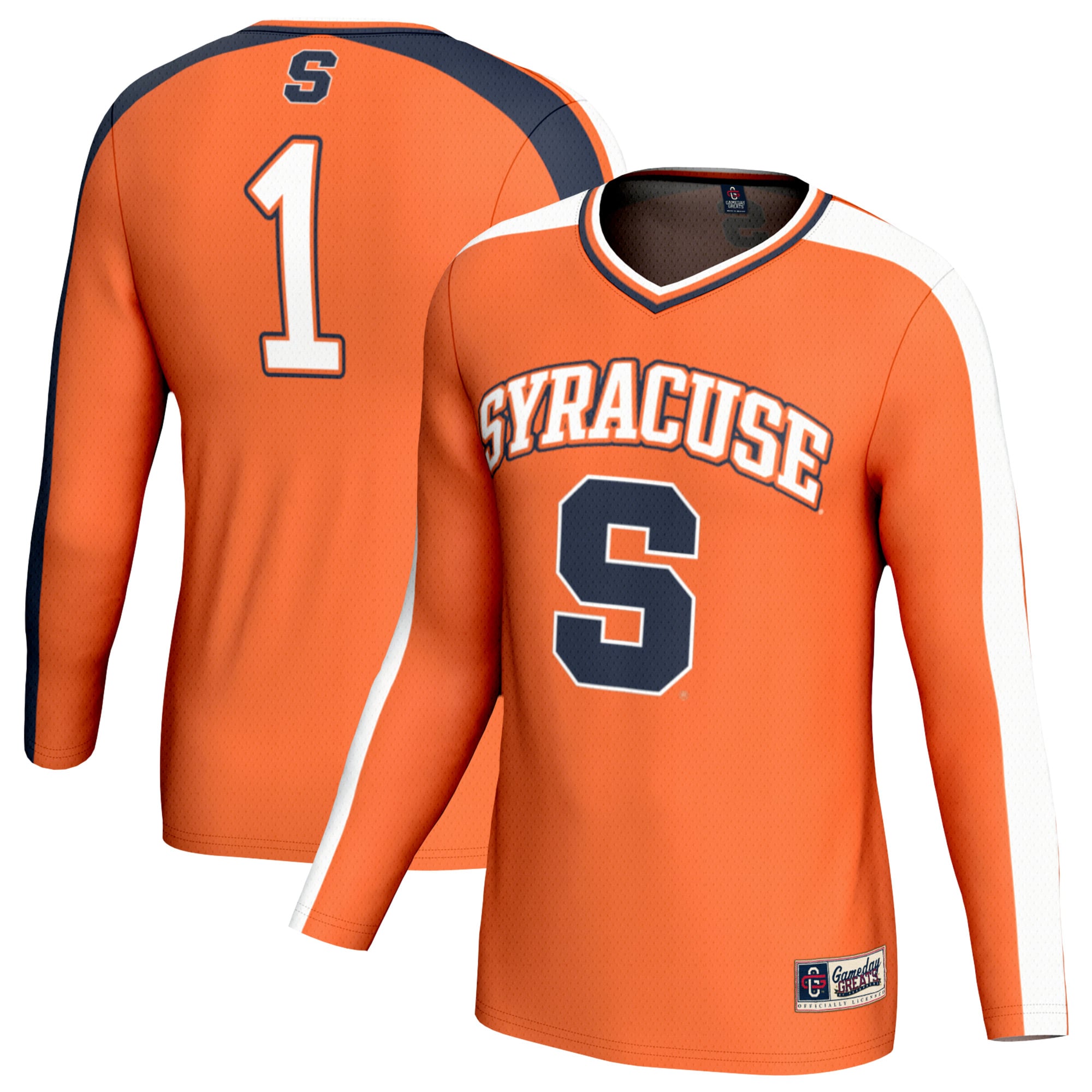 #1 Syracuse Orange GameDay Greats Youth Lightweight Collegiate Volleyball Fashion Jersey - Orange