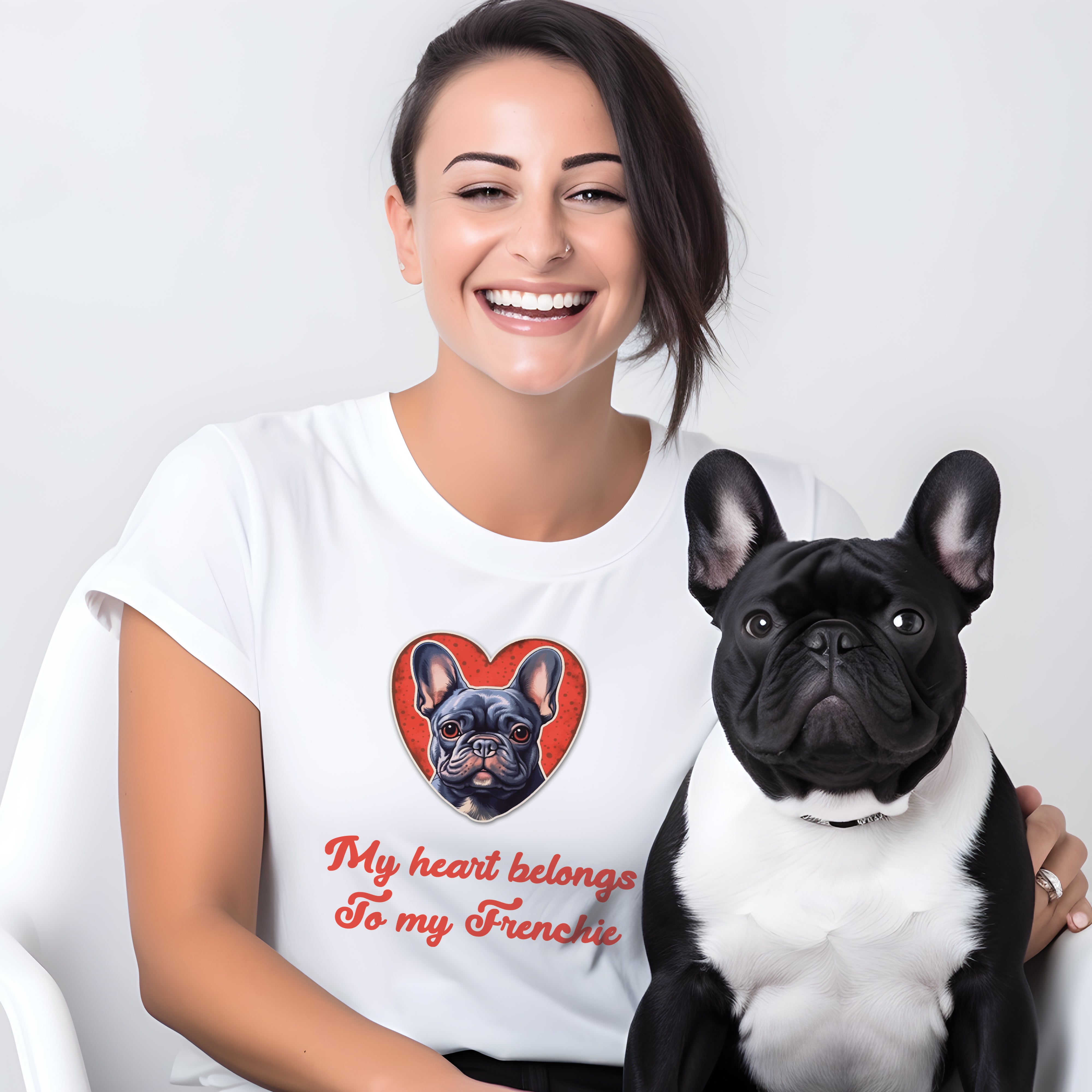 Frenchie love - Unisex T-Shirt